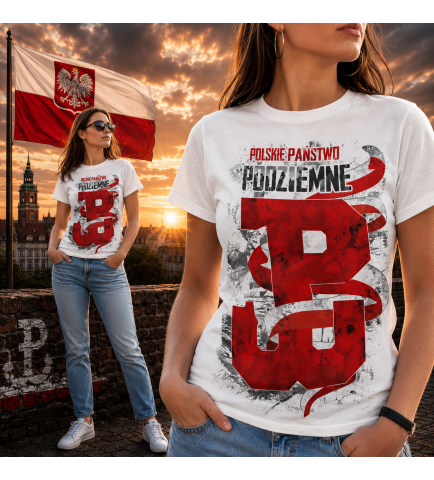 Koszulka damska POLSKIE PAŃSTWO PODZIEMNE 2